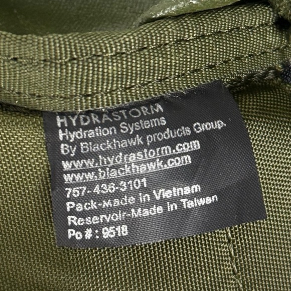 Blackhawk HydraStorm Mens Backpack Hydration Pack Military Green Outdoors Bag - Picture 10 of 16